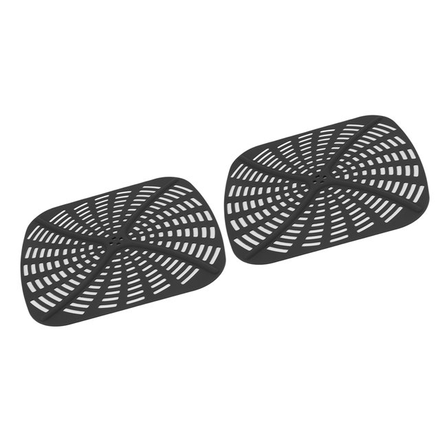 Doublure de Friteuse en Silicone, Résistant à la Chaleur au Lave-Vaisselle Doublure de Friteuse de Remplacement Réutilisable Résistant aux Rayures 2pcs pour la Cuisson Rouge, Noir, Gris, Bleu