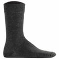 thumbnail image 2 of Hudson Unisex Sneaker Socks, 9-Pack - Simply, Short Socks, Solid Color Grey mottled 35-38 (UK 3-5), 2 of 3