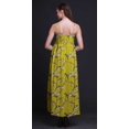thumbnail image 2 of Bimba Robe Longue Maxi d'Été à Imprimé d'Oiseaux pour Femmes à Col en V, Tenue de Villégiature de Vacances - Petit, 2 of 6