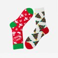 thumbnail image 4 of GDREDA Chaussettes en Laine pour Femmes Chaussettes de Noël pour Femmes Chaussettes Imprimées Chaussettes Longues pour Femmes Chaussettes Fantaisie Funky Mignonnes Chaussettes de Noël Chaussettes Mi-Mollet Rouges,, 4 of 4