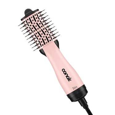 Conair Compact Oval Dryer Brush, Tourmaline Ceramic, Pink, Gift for Her, 1 Pk