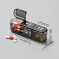 thumbnail image 1 of Mini Pill Box Morning Noon Evening 3-Compartment Portable Weekly Pill Organizer for Vitamins Supplements Medications  Compact Daily Pill Case Compatible with Standard Pills, 1 of 3