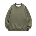 thumbnail image 2 of KIHOUT Chandails à Manches Longues pour Hommes T-Shirts Décontractés Mode Chandails à Col Rond Unis Pulls Hauts Chandail AG/L, 2 of 4