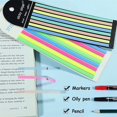 thumbnail image 3 of 1280 Pcs Highlighter Tape,transparent Long Page Markers Tabs,morandi Clear Highlighter Strips Flags, 3 of 5