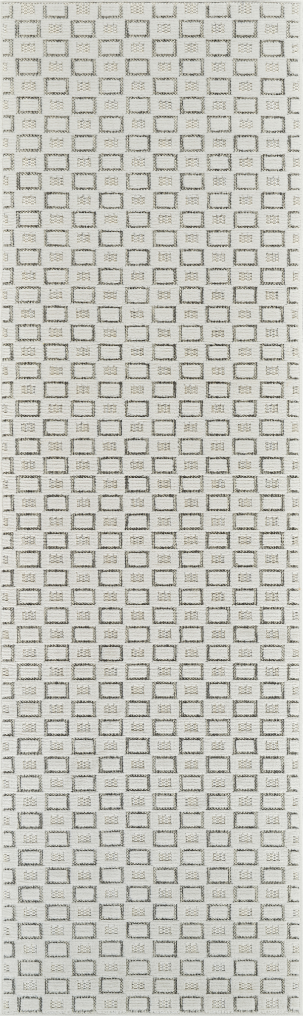 Tapis d'interieur exterieur abstrait Rug Branch Maise, beige creme, moderne - Entree, couloir