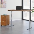 thumbnail image 2 of Move 60 Series 60W x 30D Adjustable Desk Set in Natural Cherry - Engineered Wood, 2 of 8