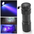 thumbnail image 3 of Mini 9 Lampe de Poche Portable à DEL Ultra Violet UV Noir Lumière Torche Lampe, 3 of 8