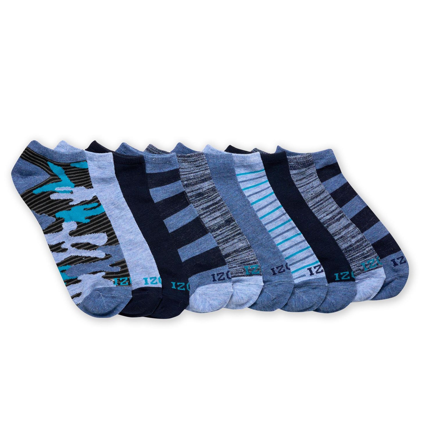 Ensemble de 10 chaussettes basses Izod pour hommes