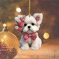 thumbnail image 2 of Pendentif de la Saint-Valentin - Design Mignon Ours et Rose, Décoration Polyvalente, 2 of 5