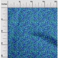 thumbnail image 2 of oneOone Cotton Flex Medium Blue Fabric Abstracts Craft Projects Decor Fabric Printed By The Yard 40 Inch Wide, 2 of 5