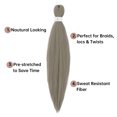 thumbnail image 3 of EGNMCR Wigs Human Hair A Gradient Color Hair Pre-stretched Crocheted Hair Filament 26 Inches extension piece, 3 of 8