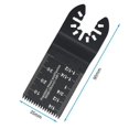 thumbnail image 2 of Universal Wood Oscillating Multitool Saw Blades Quick Release Oscillating Tool Blades Fit Cable And More10 Pcs Black), 2 of 5