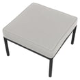 thumbnail image 4 of HOMETRENDS Lasso 3-Piece Steel Outdoor Sectional Set with Table and Ottoman, Beige, 4 of 8