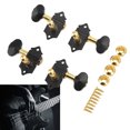 thumbnail image 4 of Left Right Guitar Tuning Knobs, Easy To Install Simple Operation Black And Gold Ukulele Tuning Pegs High Stability  For Bass, 4 of 8