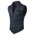 thumbnail image 3 of Gilet de Costume Mode Style Court pour Homme Sans Manches, Veste pour Tenue Formelle et Décontractée, 3 of 7