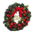 thumbnail image 2 of Artificial Christmas Garland, Christmas Wreath Handmade Exquisite Details High Color Fastness Iron Wire Electroplated Ball  For Window, 2 of 8