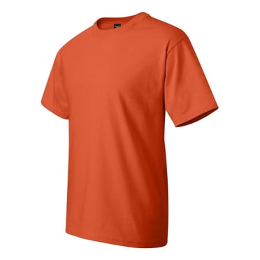 Hanes 5180 Beefy T Adult Short-Sleeve T-Shirt Size XL, Orange