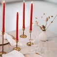 thumbnail image 4 of Long Taper Candles for Wedding, Banquet, Party, Holiday Decor, Mixed Wax, 9.84 Inch, Set of Four, Unscented, Formal Dinner, Table Centerpiece, Ceremonial Lighting, Home Ambiance, 4 of 8