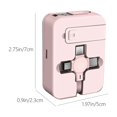 thumbnail image 3 of Retractable 3-in-1 Data Cable With Mirror Cell Phone Bracket Fast Charging One-Three Storage Charging Cable, 3 of 4