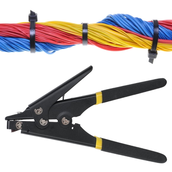 Zip Tie , Portable Nylon Cable Tie Cable Tie Hand Operated Fastening Zip Tie Adjustable Tension Plastic Zip Tie Fastening and Cutting Tool