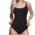 thumbnail image 2 of TIMIFIS Women's Ones-Piece Swimsuits High Cut Bathing Suit Tummys control Summer Modest Solid Color High Waist with Padded Swimwear, 2 of 3
