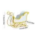 thumbnail image 3 of Fridja Christmas Home Decor Christmas Sleigh Metal Decorations Small Candy Storage Gifts Desktop Center Mantelpiece Fireplace, 3 of 6