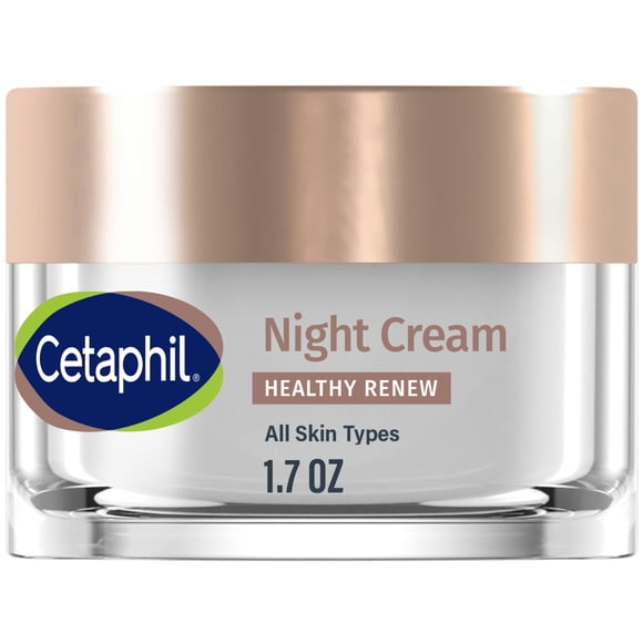 Cetaphil Healthy Renew Crème de Nuit Raffermissante pour la Peau avec Peptides, 1,7 oz