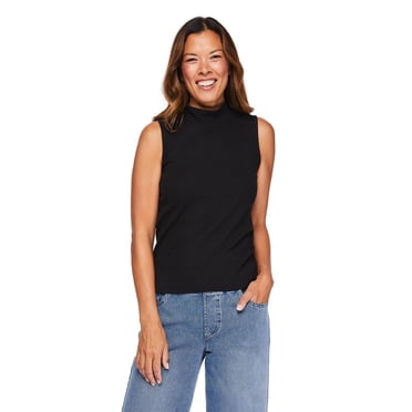 Iyla Women's Mock Neck Rib Top