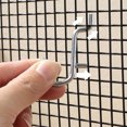 thumbnail image 4 of WHAMVOX 10pcs Locking Pegboard Hooks Silver Hanging Hole Board Rack for Tool Storage, 4 of 8