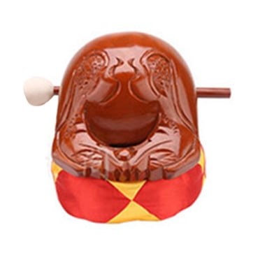 Ornements Bouddhistes Bloc de Temple Mokugyo Tambour à Poisson en Bois pour Table