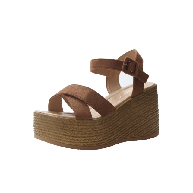 Leutsin Women Ankle Strap Summer Slide Sandals Platforms Wedges Shose
