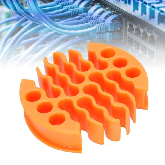 Peigne à Câbles, Peigne à Fil, Câble à 30 Trous, Diamètre de Trou 0,8 cm, Outil d'Organisation de Câbles Ethernet pour la Gestion des Fils, pour Centre de Données et Salle des Machines