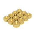 thumbnail image 2 of jifeng LED Tealights Candles Flameless Flickering Yellow Gold, 2 of 3