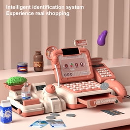 Hape Caisse Enregistreuse Enfant – Jeu D’Imitation Courses, 23 Pièces, Calculatrice, Dès 3 Ans