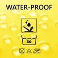 thumbnail image 4 of Yellow Extra Long Shower Curtain Polyester 12 Rings 79"L x 71"W, 4 of 5