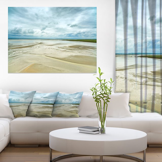 Low Tide in Mont Saint Normandy - Oversized Landscape Wall Art Print