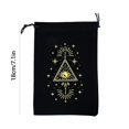 thumbnail image 2 of Modern Tarot Card Storage Pouch Flannel Drawstring Bag For Organizing Divination Accessories And Small Items Universal Home Textile Storage, 2 of 3