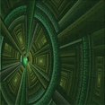 thumbnail image 1 of Ahgly Tapis d'Intérieur Lavable en Machine Carré Noir Nuit Transitionnel, 5 Pieds Carré, 1 of 7