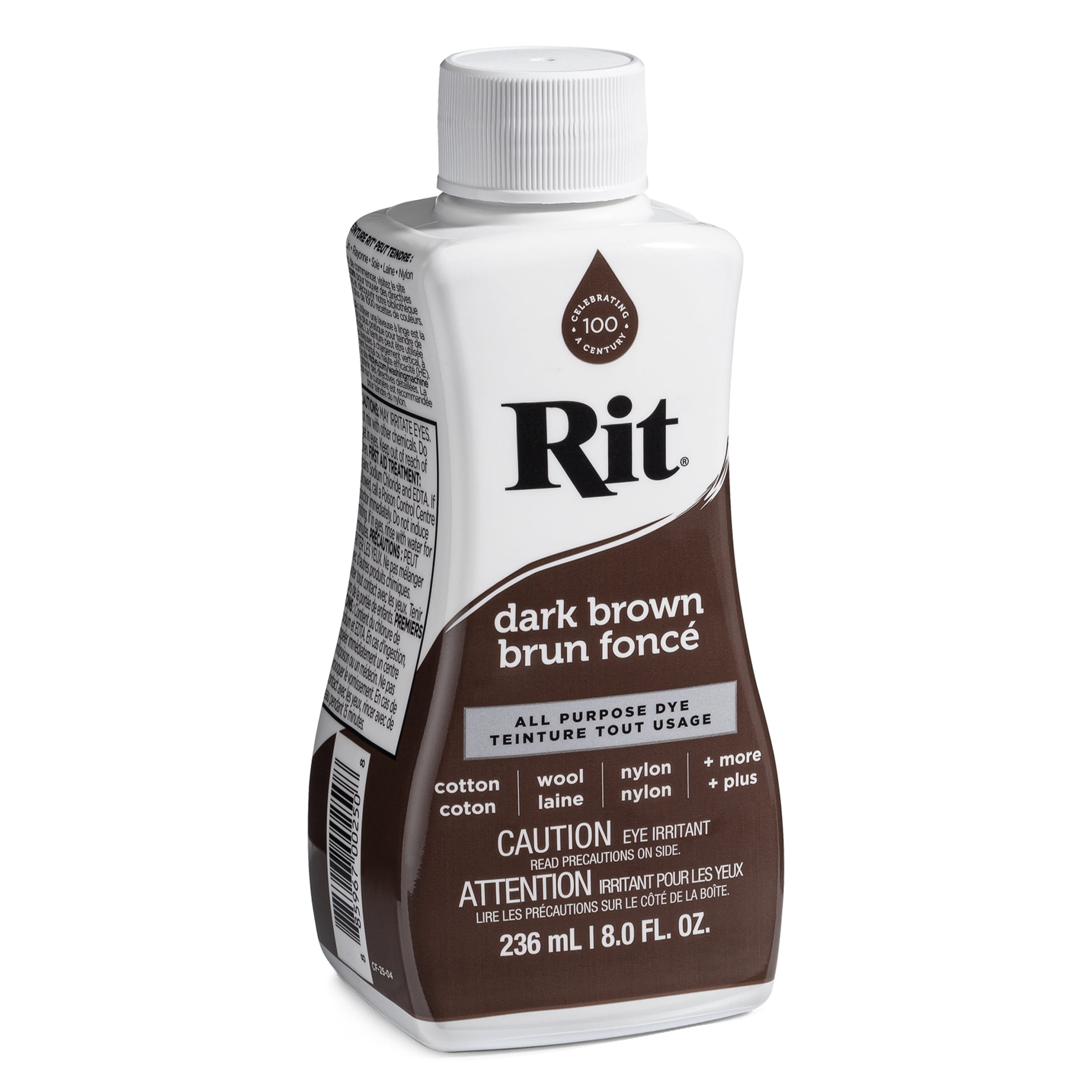 RIT All Purpose Liquid Dye, Dark brun, 236 mL (8 oz)
