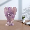 thumbnail image 3 of Faux  Angel Figurine Carved Peace Healing Pocket Angel Statue Stone For Home Meditation, Fine Workmanship, Multipurpose, Small Size, Unique Design, 3 of 8