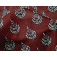 thumbnail image 4 of oneOone Silk Tabby Fabric Leaves & Floral Block Fabric Prints By Yard 42 Inch Wide, 4 of 4