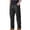 Black, variant on Men's Cotton Cargo Work Pants - Slim Straight-Leg Multi-Pocket Tactical Pants for Hiking, Outdoor Activities and Casual Wear