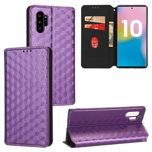 Samsung Galaxy Note 10 Plus Case , Magnetic Wallet PU Leather Flip Cover Card Holde Case for Samsung Galaxy Note 10 Plus