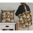 thumbnail image 5 of Soimoi Poly Georgette Fabric Leaves & Magnolia Floral Decor Fabric Printed Yard 52 Inch Wide, 5 of 5