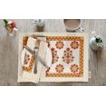 thumbnail image 2 of Vargottam Napperons - Napperon pour Table à Manger, Ensemble de 4 - Serviette en Coton Imprimée et Réversible - Napperons d'Intérieur pour Table de Salle à Manger à la Maison et en Cuisine - Floral Asiatique (Rouge et Jaune), 2 of 5