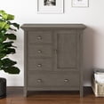 thumbnail image 3 of Simpli Home Redmond Wood 39" Transitional Medium Cabinet in Farmhouse Gray, 3 of 6