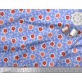 thumbnail image 3 of Soimoi Poly Georgette Fabric Dot & Floral Artistic Print Sewing Fabric Yard 52 Inch Wide, 3 of 5
