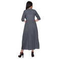 thumbnail image 4 of Moomaya Robe Kurti d'Été à Manches Courtes Imprimée, Tunique Ligne A pour Femmes, 4 of 5