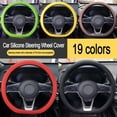 thumbnail image 3 of Anti-Skid Silicone Steering Wheel Cover Car Sweat-Absorbing Auto Thin Steering Handle Soft, 3 of 6