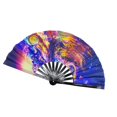 thumbnail image 4 of Rave Folding Hand Fan Fluorescent Effects Folding Fan for Dancing Props Gift Style A, 4 of 8